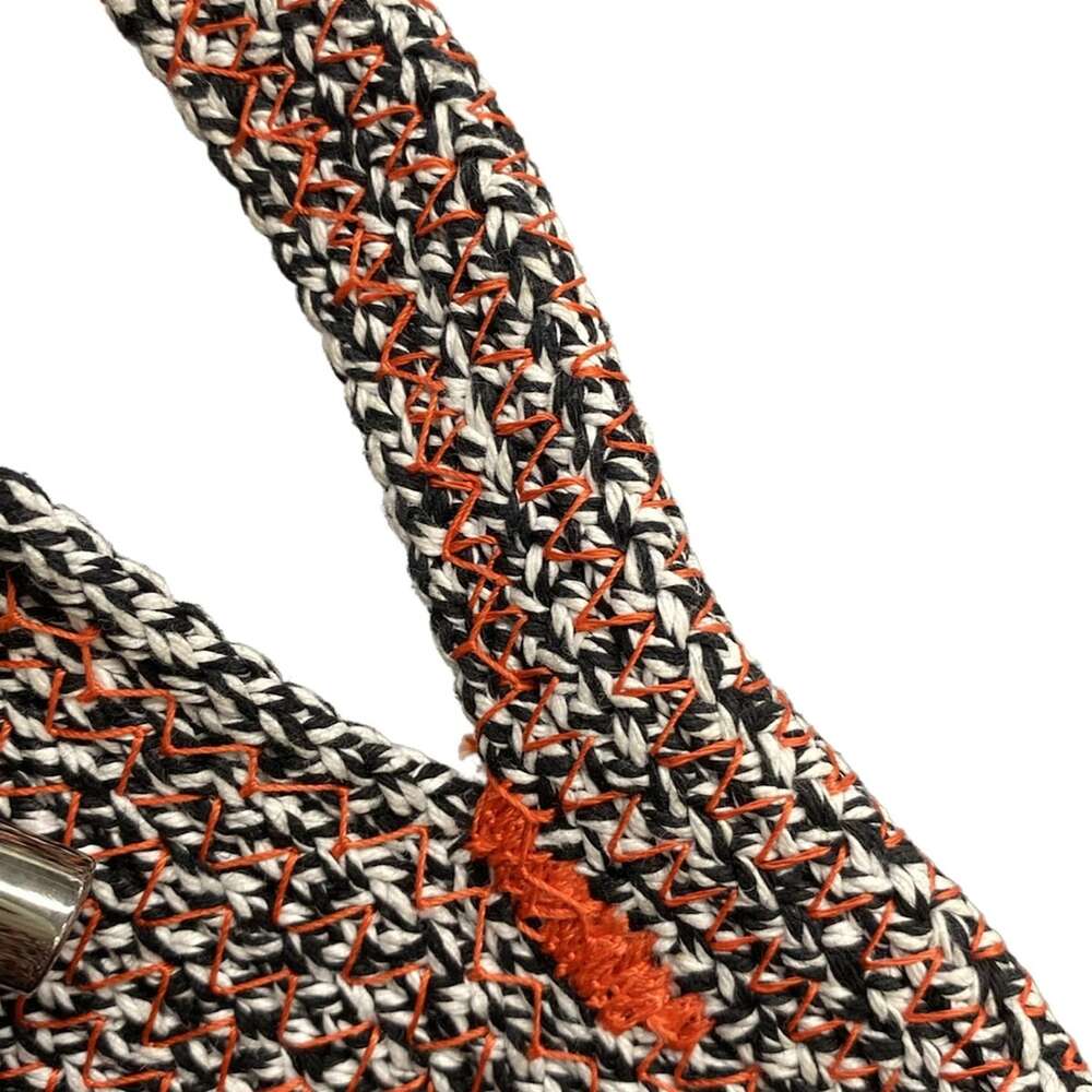 Balenciaga zigzag gagger Handbag 380687 White Black Orange Chemical Fiber - Picture 11 of 15